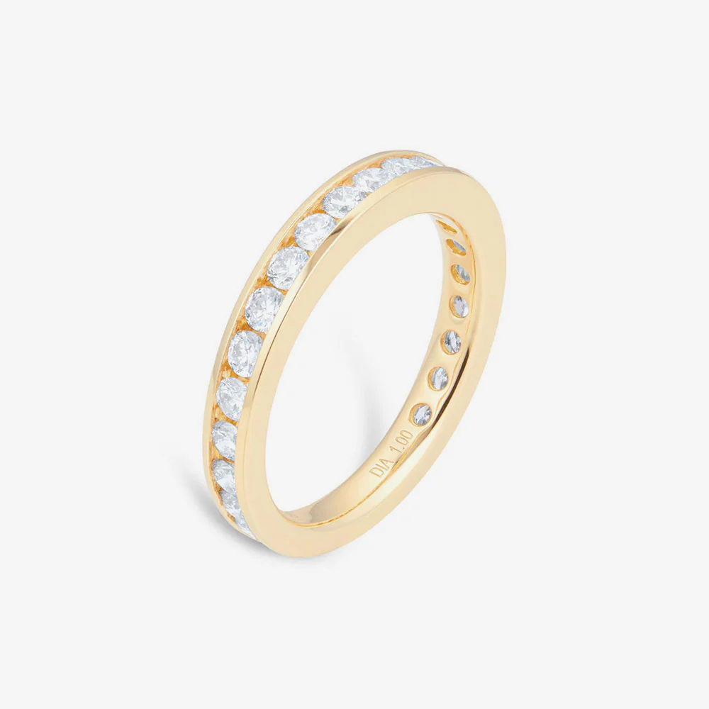 18ct Yellow Gold Channel Eternity Ring - Image 3