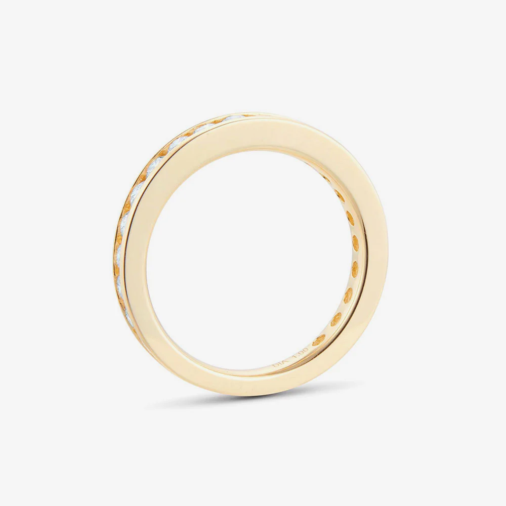 18ct Yellow Gold Channel Eternity Ring - Image 4